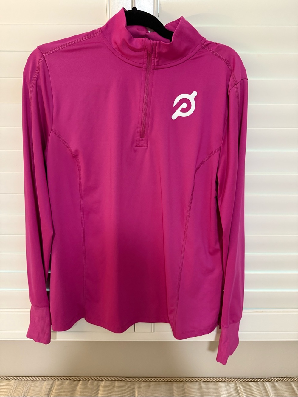 Peloton Pink Fuchsia Long-Sleeve Half-Zip Top